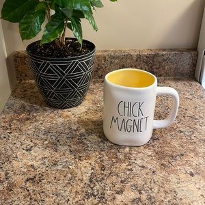 Rae Dunn Chick Magnet White with Yellow inside Mug